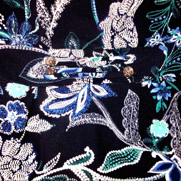 Blue Floral Print Dress - Picture 3 of 5